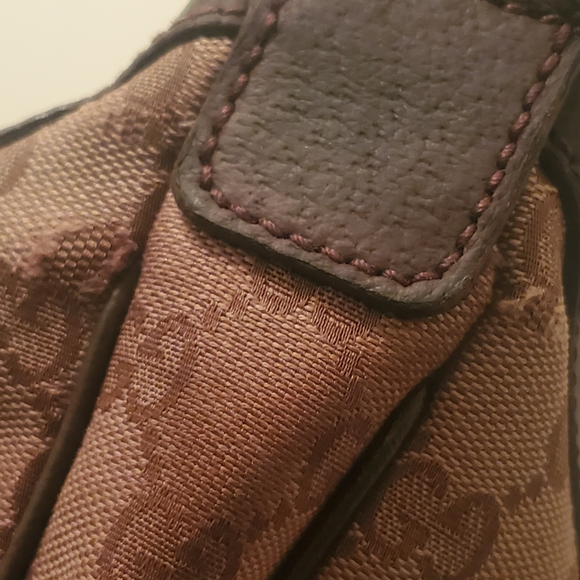 Authentic Gucci  Monogram Brown Shoulder Bag - Picture 12 of 16